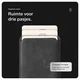 Rosso Avanti Apple iPhone 15 Hoesje Alcantara MagSafe met Wallet Grijs afbeelding 7