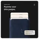 Rosso Avanti Apple iPhone 15 Hoesje Alcantara MagSafe met Wallet Blauw afbeelding 7