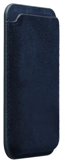 Rosso Avanti Apple iPhone 15 Hoesje Alcantara MagSafe met Wallet Blauw afbeelding 10