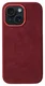 Rosso Avanti Apple iPhone 15 Hoesje Alcantara MagSafe met Wallet Burgundy afbeelding 9