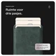 Rosso Avanti Apple iPhone 15 Hoesje Alcantara MagSafe met Wallet Groen afbeelding 7