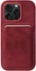 Rosso Avanti Apple iPhone 15 Pro Hoesje Alcantara MagSafe met Wallet Burgundy