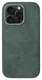 Rosso Avanti Apple iPhone 15 Pro Hoesje Alcantara MagSafe met Wallet Groen afbeelding 8