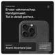Rosso Avanti iPhone 15 Pro Max Hoesje Alcantara MagSafe met Wallet Grijs afbeelding 2
