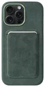 Rosso Avanti iPhone 15 Pro Max Hoesje Alcantara MagSafe met Wallet Groen