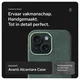 Rosso Avanti Apple iPhone 14 / 13 Hoesje Alcantara MagSafe met Wallet Groen afbeelding 2