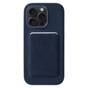 Rosso Avanti iPhone 14 Pro Max Hoesje Alcantara MagSafe met Wallet Blauw