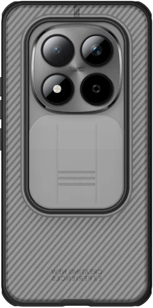 Nillkin CamShield Xiaomi Redmi Note 15 Pro Hoes Camera Slider Transparant Zwart afbeelding 1
