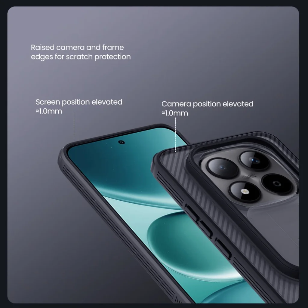 Nillkin CamShield Xiaomi Redmi Note 15 Pro Hoes Camera Slider Transparant Zwart afbeelding 5