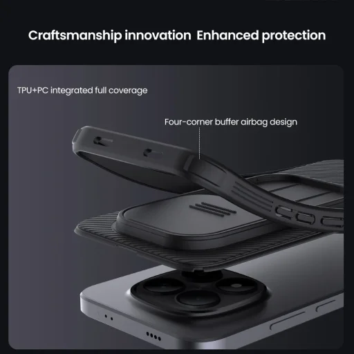 Nillkin CamShield Xiaomi Redmi Note 15 Pro 5G Hoesje Camera Slider Zwart afbeelding 6