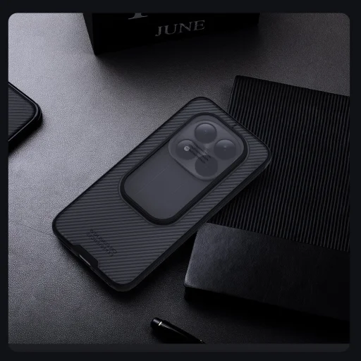 Nillkin CamShield Xiaomi Redmi Note 15 Pro 5G Hoesje Camera Slider Clear Zwart afbeelding 9