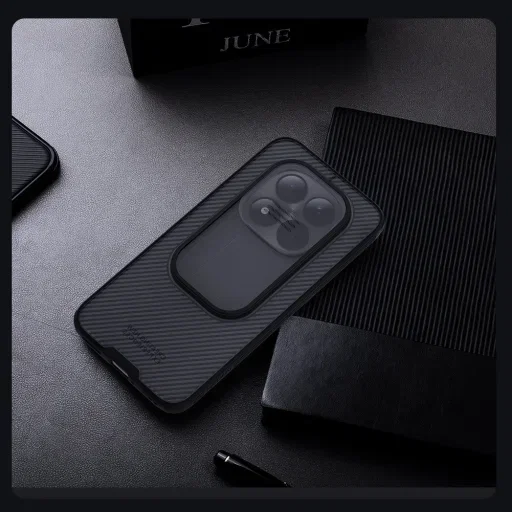 Nillkin CamShield Xiaomi Redmi Note 15 Pro 5G Hoesje Camera Slider Clear Zwart afbeelding 9