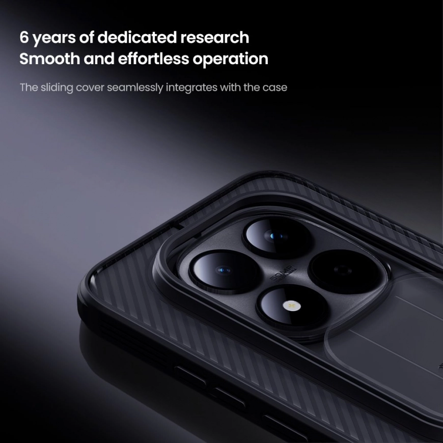 Nillkin CamShield Xiaomi Redmi Note 15 Pro 5G Hoesje Camera Slider Clear Zwart afbeelding 4