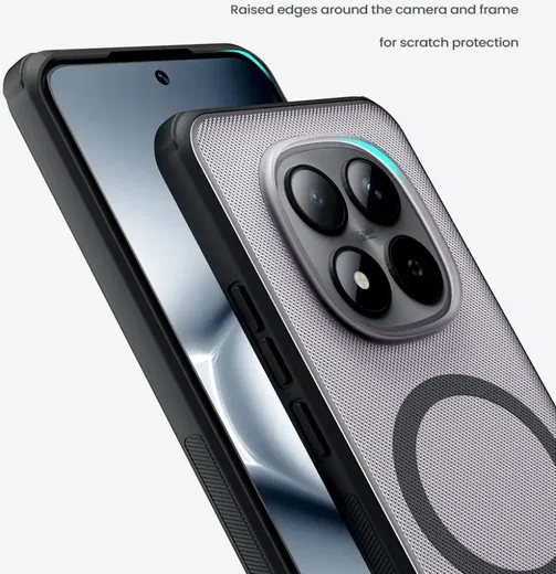 Nillkin Frosted Shield Xiaomi Redmi Note 15 Pro 5G Hoesje MagSafe Clear Zwart afbeelding 6