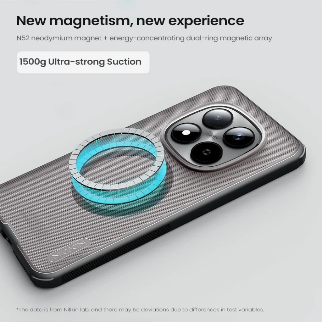 Nillkin Frosted Shield Xiaomi Redmi Note 15 Pro 5G Hoesje MagSafe Clear Zwart afbeelding 3