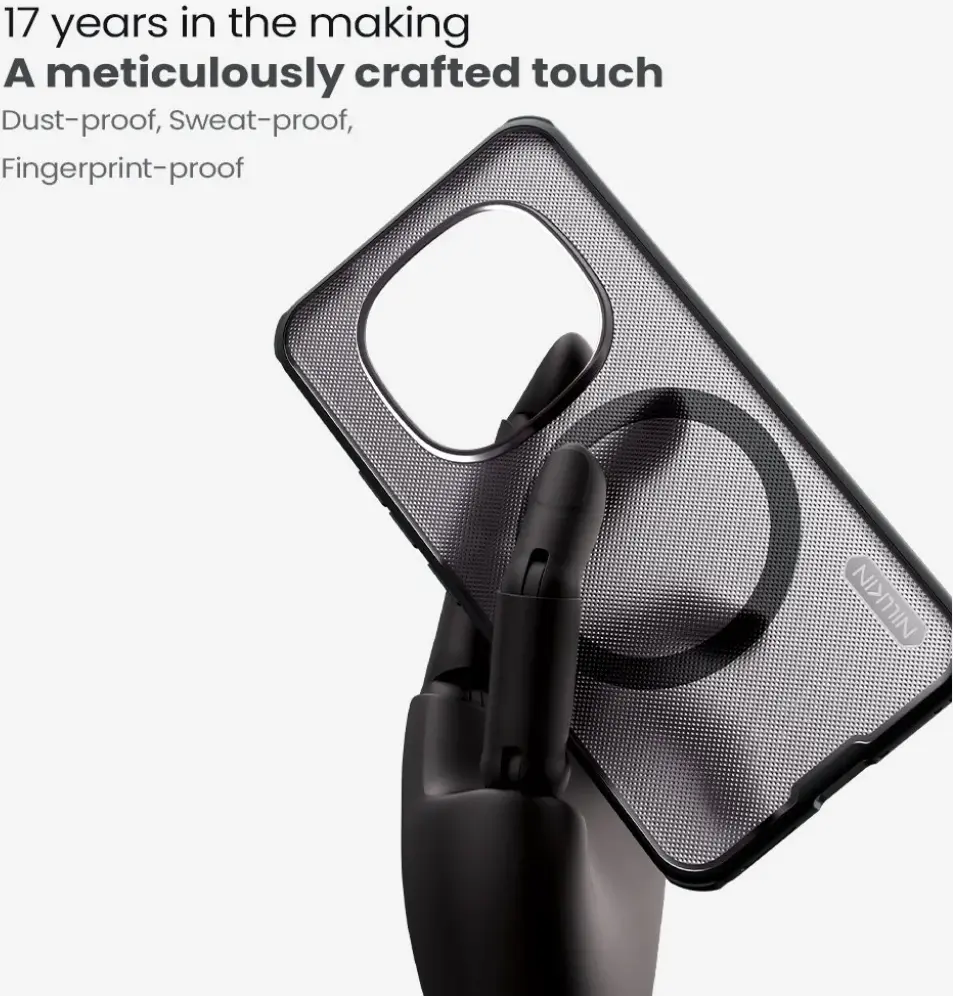 Nillkin Frosted Shield Xiaomi Redmi Note 15 Pro 5G Hoesje MagSafe Clear Zwart afbeelding 4
