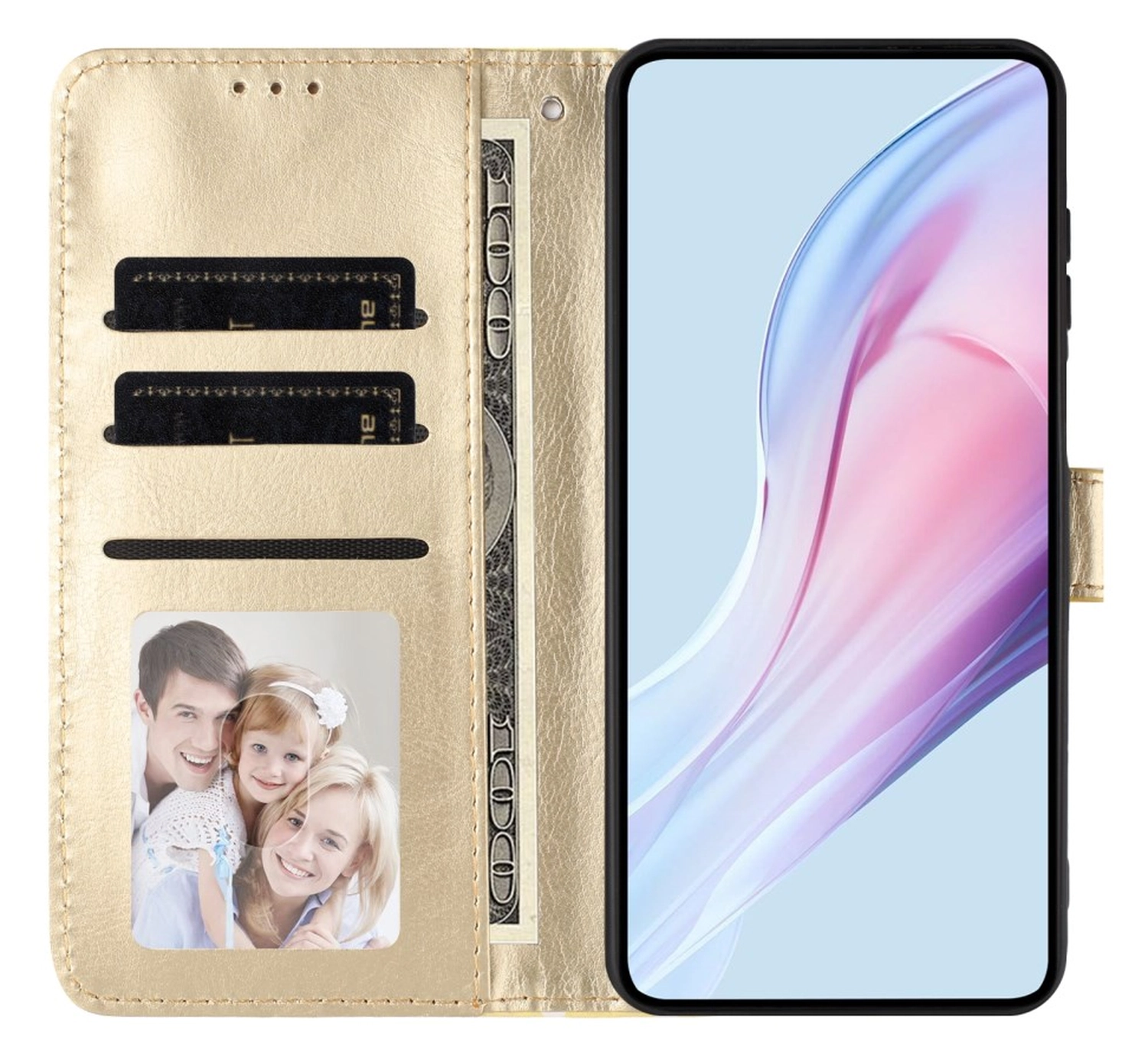 Xiaomi Redmi Note 15 Pro+ 5G Hoesje Portemonnee Book Case Polka Dot Geel afbeelding 13
