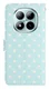 Xiaomi Redmi Note 15 Pro+ 5G Hoesje Portemonnee Book Case Polka Dot Blauw afbeelding 6