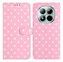 Xiaomi Redmi Note 15 Pro+ 5G Hoesje Portemonnee Book Case Polka Dot Roze