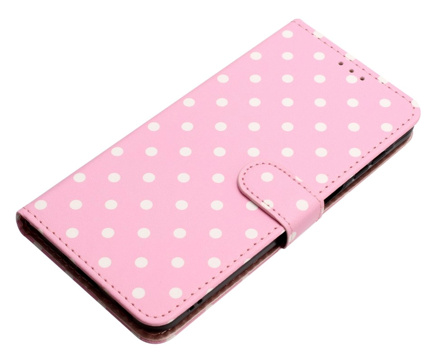 Xiaomi Redmi Note 15 Pro+ 5G Hoesje Portemonnee Book Case Polka Dot Roze afbeelding 2