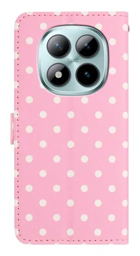 Xiaomi Redmi Note 15 Pro+ 5G Hoesje Portemonnee Book Case Polka Dot Roze afbeelding 6