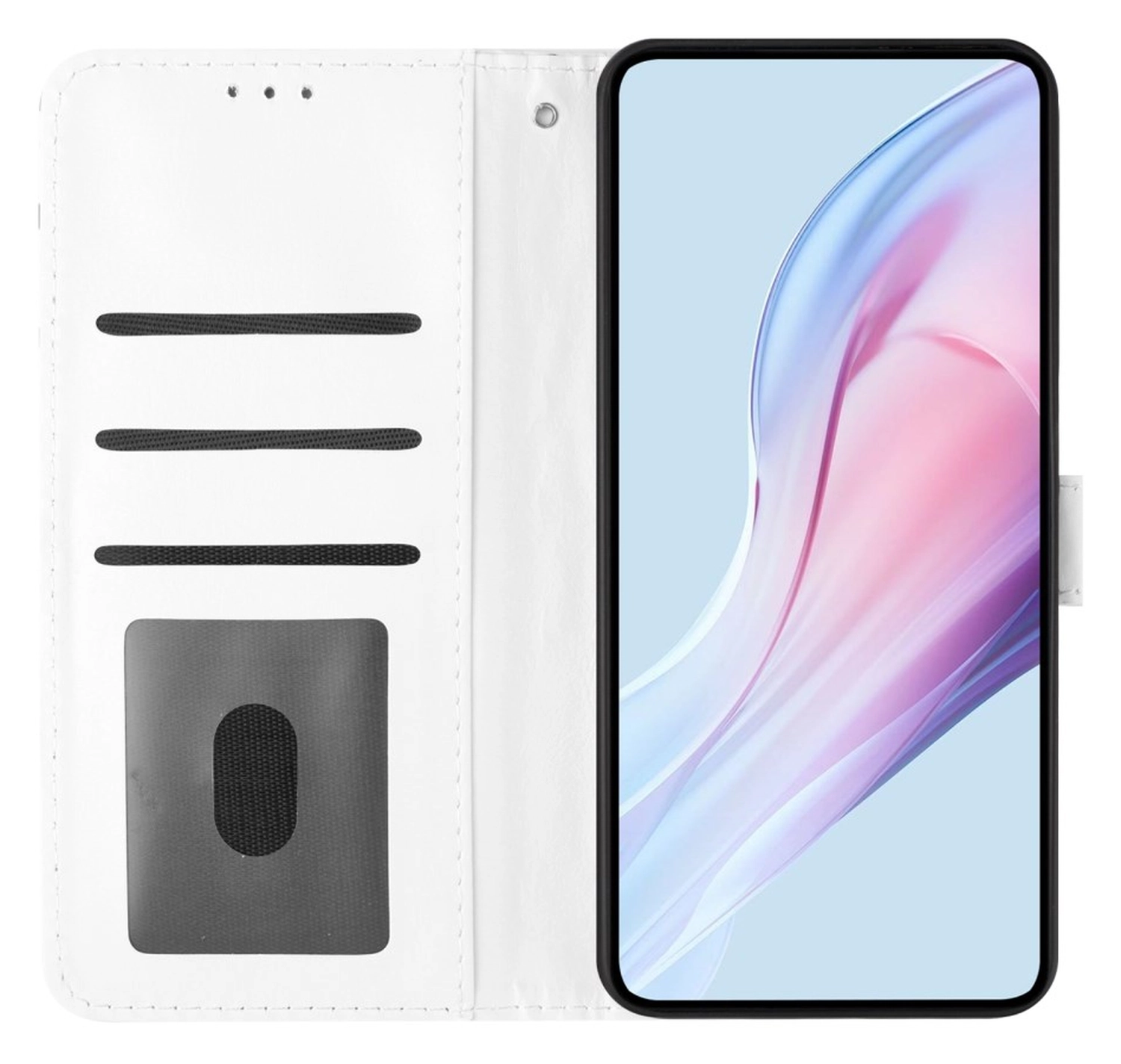 Xiaomi Redmi Note 15 Pro+ 5G Hoesje Portemonnee Book Case Polka Dot Wit afbeelding 5