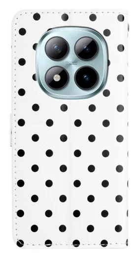 Xiaomi Redmi Note 15 Pro+ 5G Hoesje Portemonnee Book Case Polka Dot Wit afbeelding 6