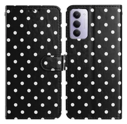 Xiaomi Redmi 15 5G Hoesje Portemonnee Book Case Polka Dot Zwart afbeelding