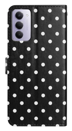 Xiaomi Redmi 15 5G Hoesje Portemonnee Book Case Polka Dot Zwart afbeelding 6