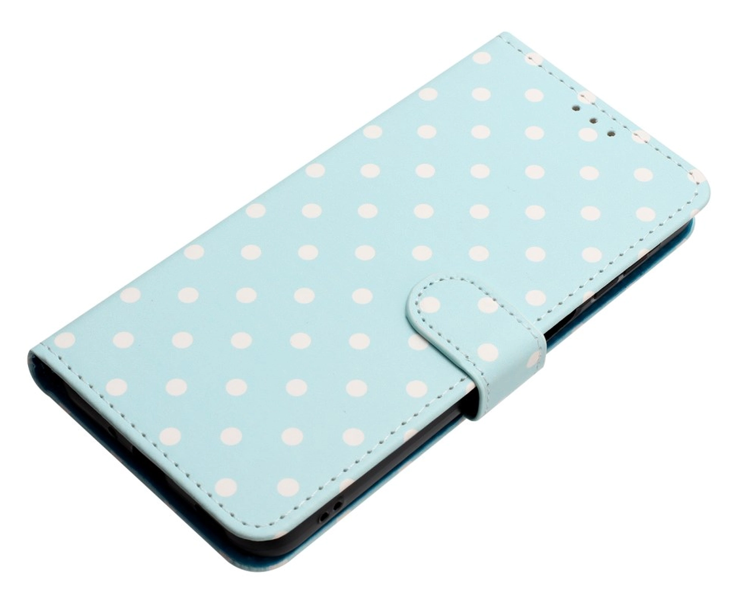 Xiaomi Redmi 15 5G Hoesje Portemonnee Book Case Polka Dot Blauw afbeelding 2