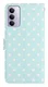 Xiaomi Redmi 15 5G Hoesje Portemonnee Book Case Polka Dot Blauw afbeelding 4