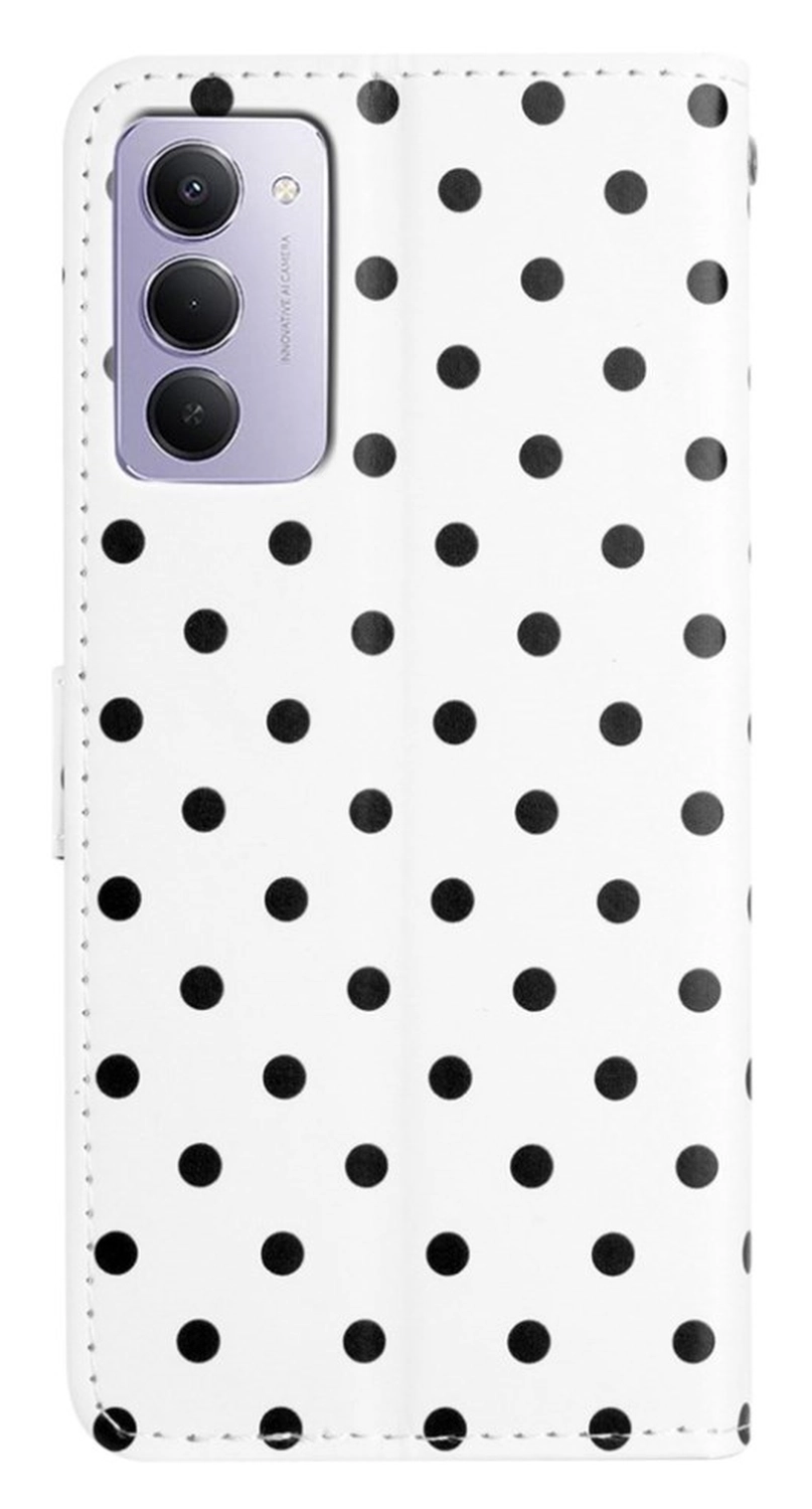 Xiaomi Redmi Note 15 5G Hoesje Portemonnee Book Case Polka Dot Wit afbeelding 6