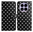 Xiaomi Redmi Note 15 Pro 5G Hoesje Portemonnee Book Case Polka Dot Zwart