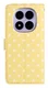 Xiaomi Redmi Note 15 Pro 5G Hoesje Portemonnee Book Case Polka Dot Geel afbeelding 6