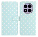 Xiaomi Redmi Note 15 Pro 5G Hoesje Portemonnee Book Case Polka Dot Blauw
