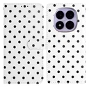 Xiaomi Redmi Note 15 Pro 5G Hoesje Portemonnee Book Case Polka Dot Wit