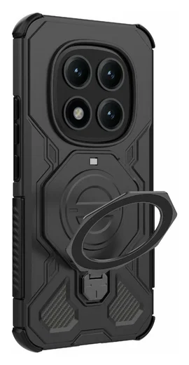 Xiaomi Redmi Note 15 Pro Plus Hoesje MagSafe 360° Standaard Zwart afbeelding 5