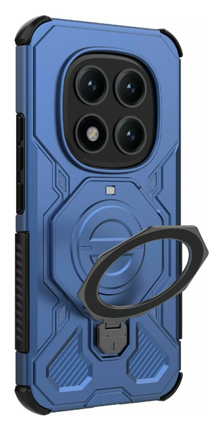 Xiaomi Redmi Note 15 Pro Plus Hoesje MagSafe 360° Standaard Blauw afbeelding 5