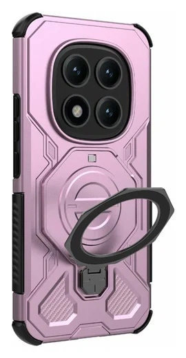 Xiaomi Redmi Note 15 Pro Plus Hoesje MagSafe 360° Standaard Roze afbeelding 5