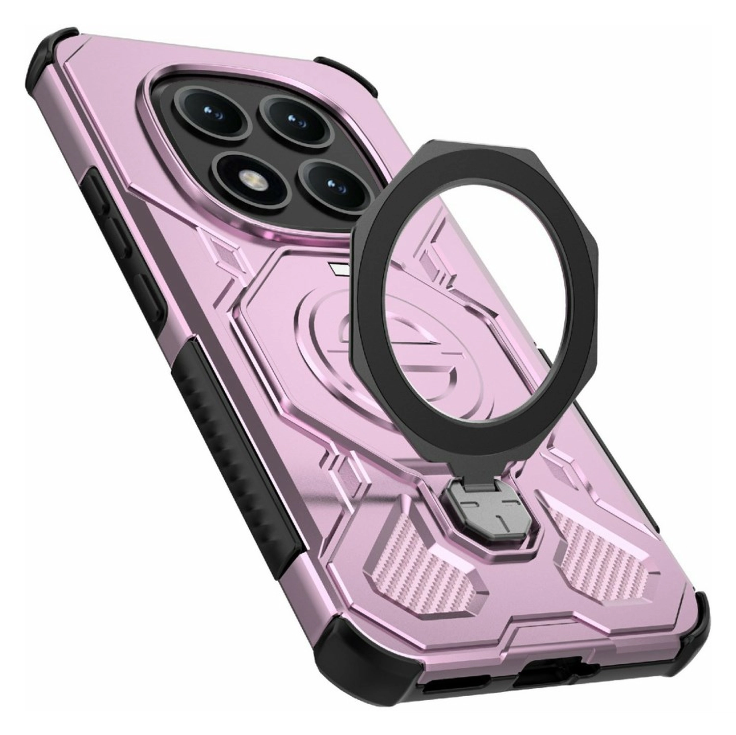 Xiaomi Redmi Note 15 Pro Plus Hoesje MagSafe 360° Standaard Roze afbeelding 7