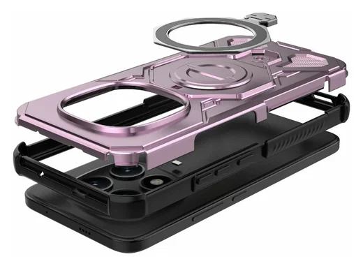 Xiaomi Redmi Note 15 Pro Plus Hoesje MagSafe 360° Standaard Roze afbeelding 8