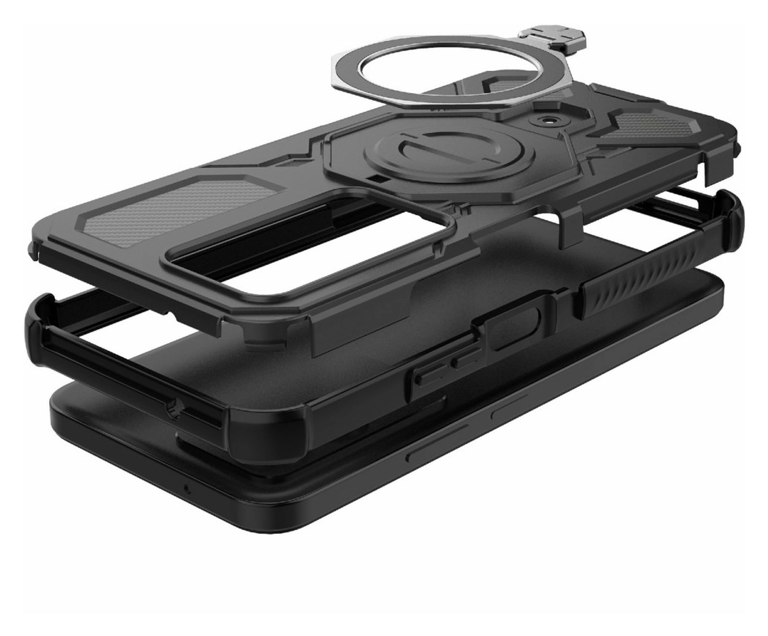 Xiaomi Redmi 15 5G Hoesje MagSafe 360° Standaard Zwart afbeelding 9