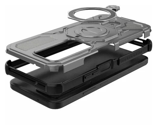 Xiaomi Redmi 15 5G Hoesje MagSafe 360° Standaard Grijs afbeelding 9