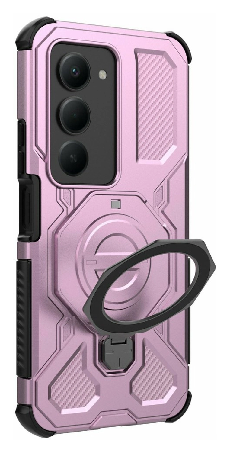 Xiaomi Redmi 15 5G Hoesje MagSafe 360° Standaard Roze afbeelding 7
