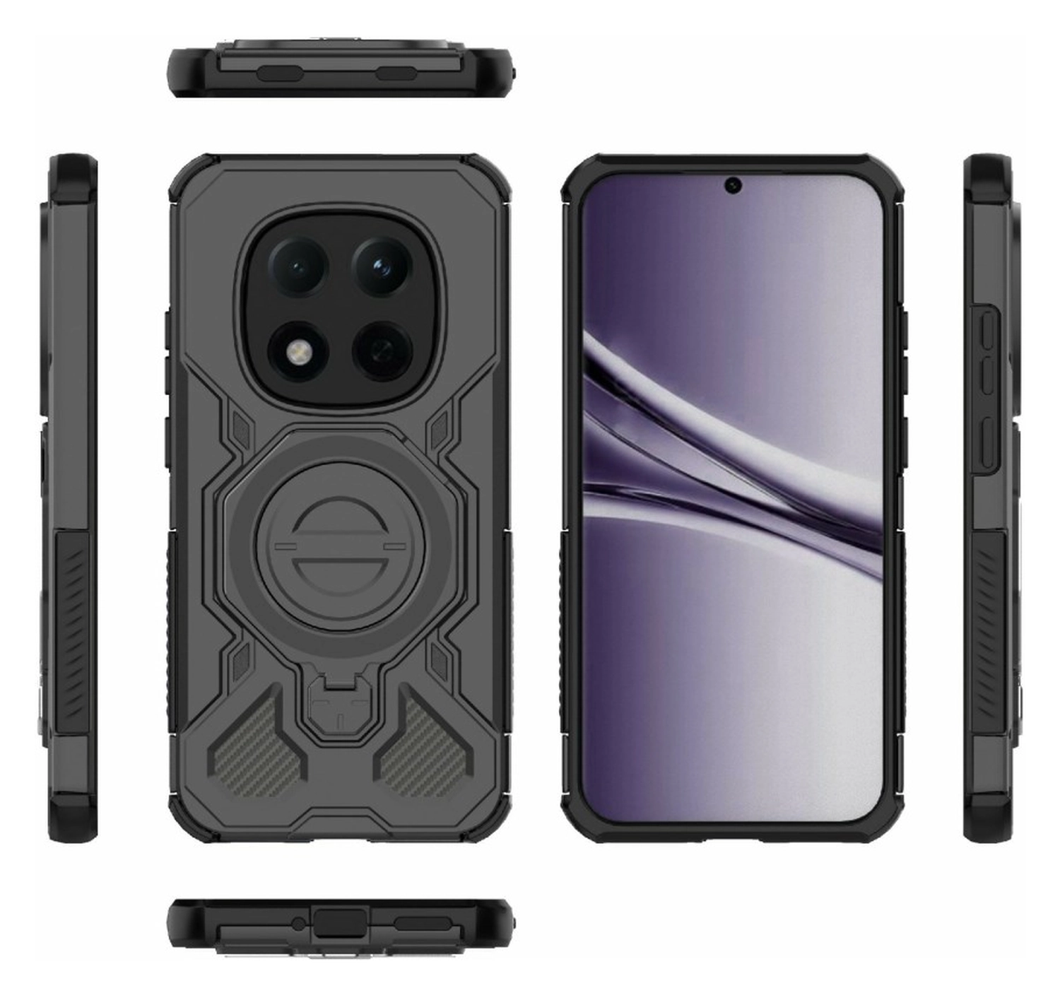 Xiaomi Redmi Note 15 Pro 5G Hoesje MagSafe 360° Standaard Zwart afbeelding 9