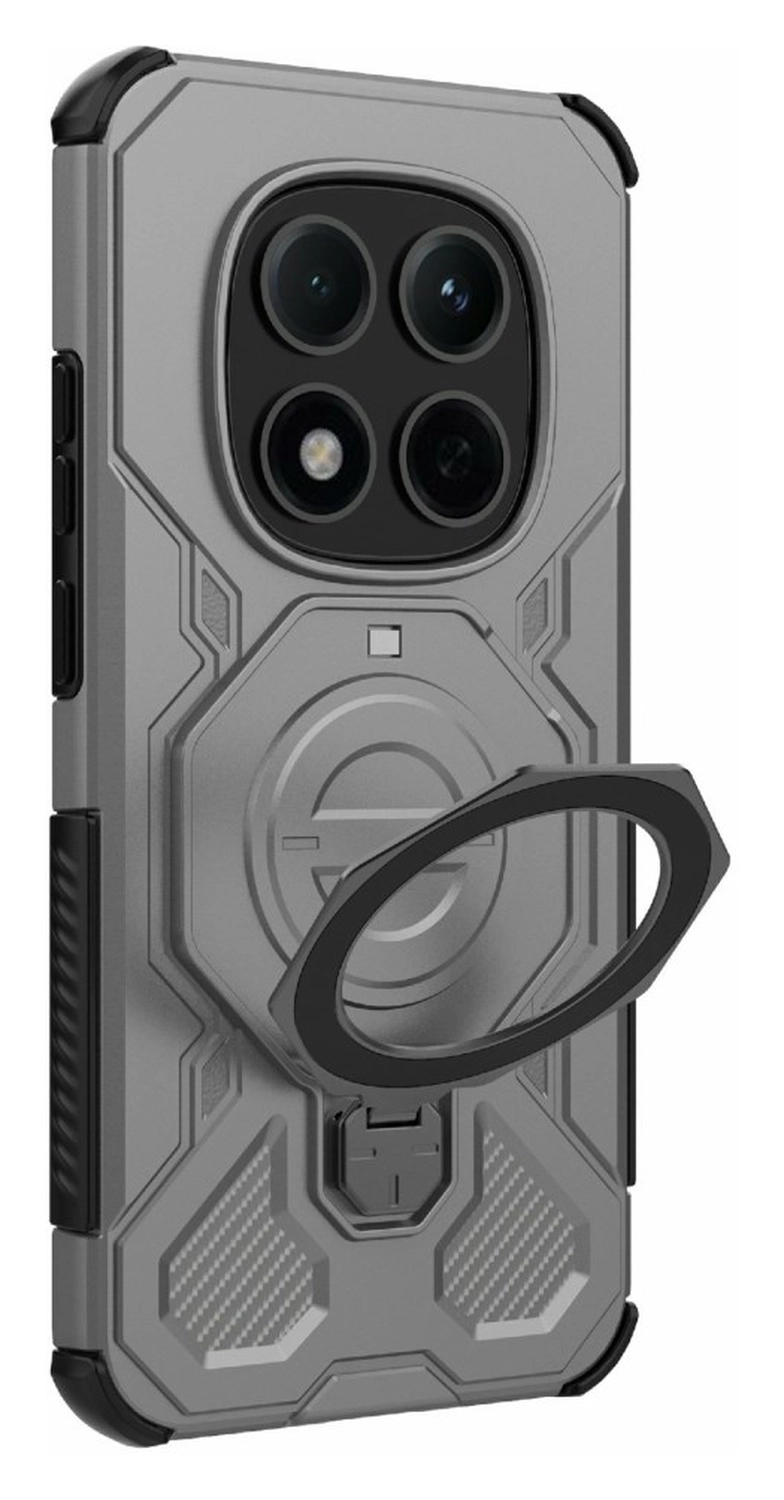 Xiaomi Redmi Note 15 Pro 5G Hoesje MagSafe 360° Standaard Grijs afbeelding 5