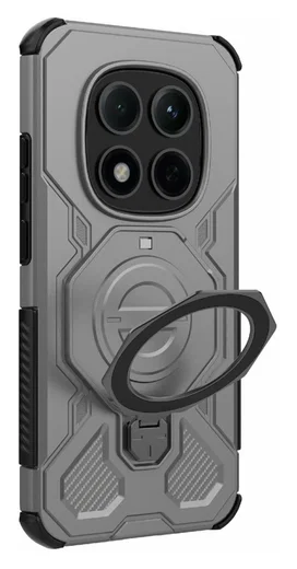 Xiaomi Redmi Note 15 Pro 5G Hoesje MagSafe 360° Standaard Grijs afbeelding 5
