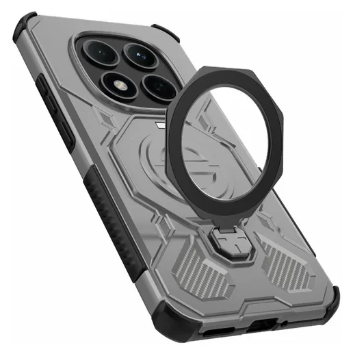 Xiaomi Redmi Note 15 Pro 5G Hoesje MagSafe 360° Standaard Grijs afbeelding 7