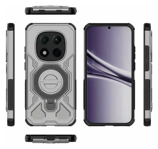 Xiaomi Redmi Note 15 Pro 5G Hoesje MagSafe 360° Standaard Grijs afbeelding 9