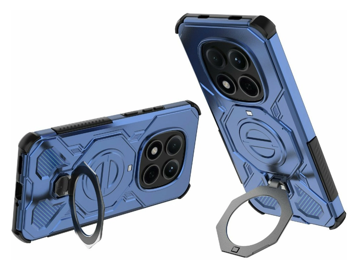 Xiaomi Redmi Note 15 Pro 5G Hoesje MagSafe 360° Standaard Blauw afbeelding 2
